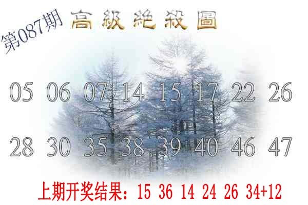 087期高级内部绝杀[图]